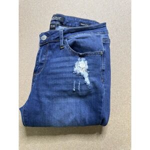 Judy Blue Distressed Denim Jeans Skinny Fit Size‎ 7/28 Blue Dark Wash Ripped